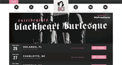 Desktop Screenshot of blackheartburlesque.com